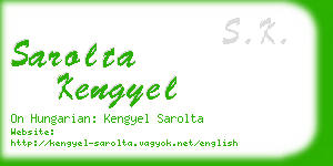 sarolta kengyel business card